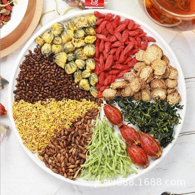 菊花枸杞决明子茶金银花枸杞橘皮甘草茶办公室独立袋盒装养生茶图2