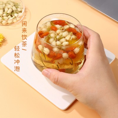 荟坊堂一根参茉莉菊花茶 人参茉莉花组合花茶源头工厂可代加工图2
