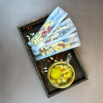 荟坊堂一根参茉莉菊花茶 人参茉莉花组合花茶源头工厂可代加工图4
