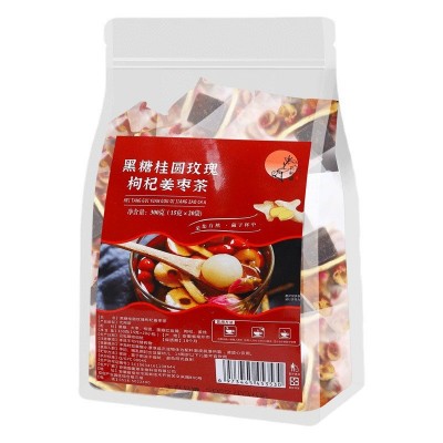 红糖姜枣茶桂圆玫瑰枸杞姜枣茶 黑糖姜茶批发花茶养生茶图5