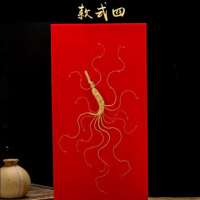 正宗长白山人参林下参人参礼盒装干参单支包装山参送礼人参礼盒装图2