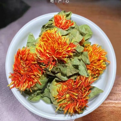 批发新疆草红花头 新货江湖地摊展销会藏红花 橙菠萝干花红花丝图3
