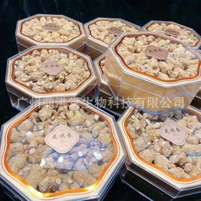加拿大西洋参长白山西洋参含片整段 花旗参段粒头过节送礼礼盒装图3