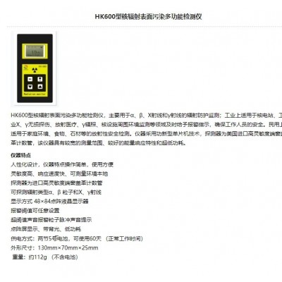 表面污染检测仪多功能辐射测量仪核辐射测量仪器αβ辐射检监测图4