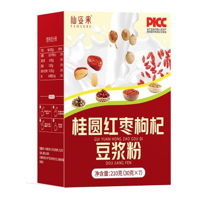 仙姿果 桂圆红枣枸杞豆浆粉营养早餐小袋即食豆奶豆浆营养早餐粉图5