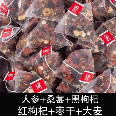 人参桑葚黑枸杞红枸杞养生红枣干茶花果茶男女熬夜疲劳体虚 茶批发图3