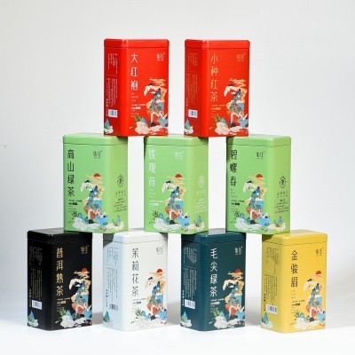 大型商超清香铁观音大红袍茉莉花茶绿茶红茶乌龙茶桶茶叶大 号罐装图3
