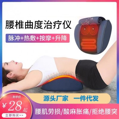 腰椎按摩仪器颈椎按摩枕头气囊定压热敷全身按摩背部靠垫一件代发图2