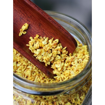 桂花茶花茶即食用甄品特级天然金桂花广西特产脱水无硫熏花茶50g图5
