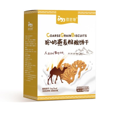 依巴特驼奶粗粮燕麦饼干驼奶饼干批发网红爆款无蔗糖饼干厂家直销图3