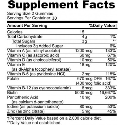 跨境维生素软糖OE M复合水果益生菌儿童零食糖果Vitamin gummies图4