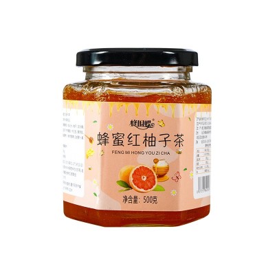 蜂蜜红柚子茶百香果茶柚子茶蜂蜜水果茶冲调茶果饮果酱花果茶图5