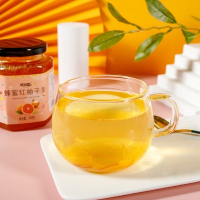蜂蜜红柚子茶百香果茶柚子茶蜂蜜水果茶冲调茶果饮果酱花果茶图4