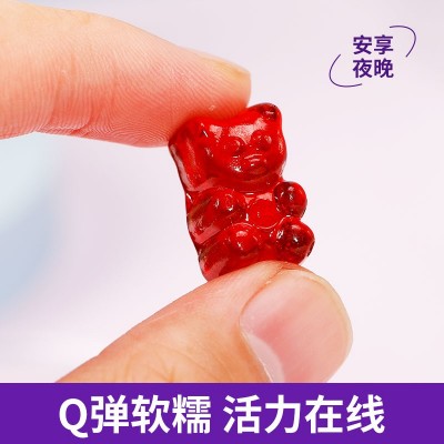 睡眠酸枣仁百合茯苓莲子Y氨基丁酸软糖Q弹成人儿童睡眠软糖批发图3