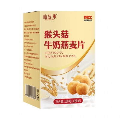 燕麦片180克盒装现货抖音带货代发猴头菇牛奶燕麦片图4