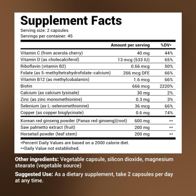 跨境热销 头发维生素胶囊 Hair vitamin capsule 支持O EM图2
