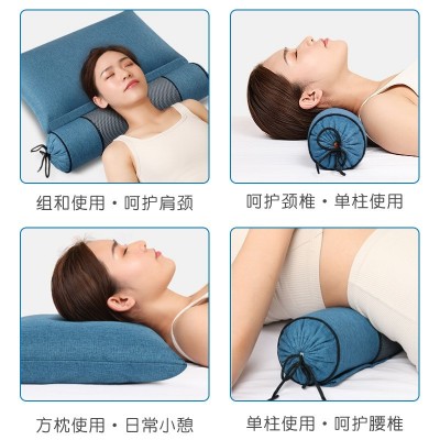 新款家用艾草枕头颈椎枕头颈椎病通用枕成人护颈枕头厂家代批发图4