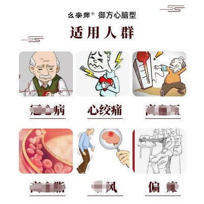 幺宗师御方心脑型穴位压力刺激贴膏药直播代发心脑贴头晕中风三高图2