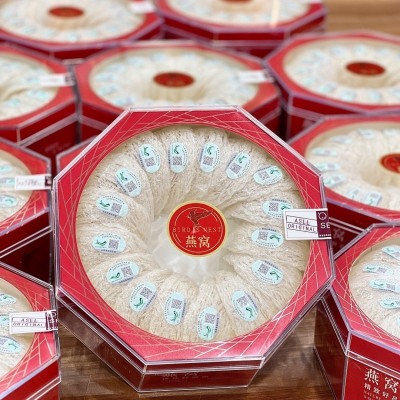 燕窝溯源码大燕盏礼盒礼品送礼滋补品批发雨季大梳盏8盏印尼过年图2